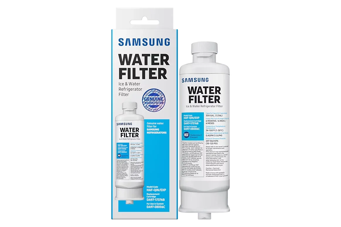 Filtro de agua Samsung original en su empaque
